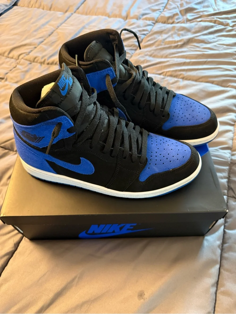Nike Air Jordan 1  - Black & Royal Blue